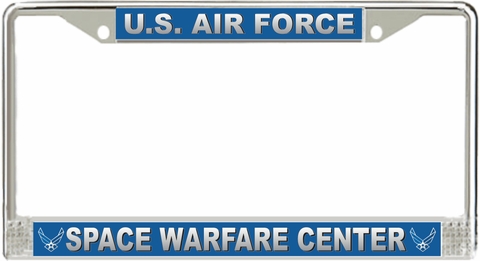 U.S. Air Force Space Warfare Center License Plate Frame