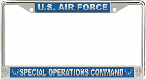U.S. Air Force Special Operations Command License Plate Frame