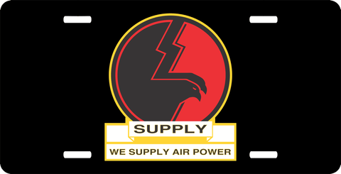 U.S. Air Force Supply Logo License Plate