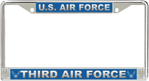 U.S. Air Force Third Air Force License Plate Frame