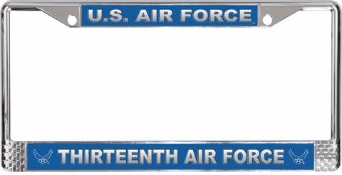 U.S. Air Force Thirteenth Air Force License Plate Frame