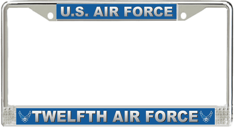 U.S. Air Force Twelfth Air Force License Plate Frame