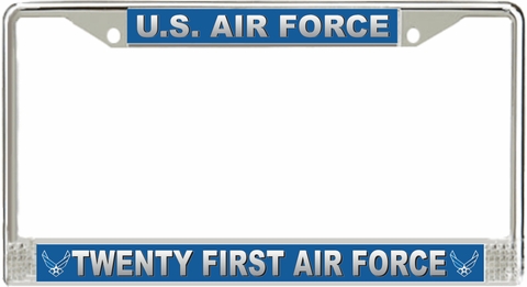 U.S. Air Force Twenty First Air Force License Plate Frame
