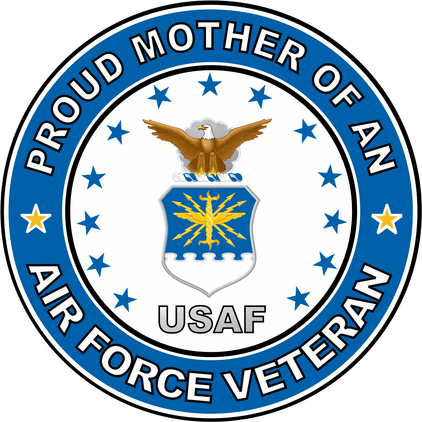U.S. Air Force Veteran Proud Mother Decal
