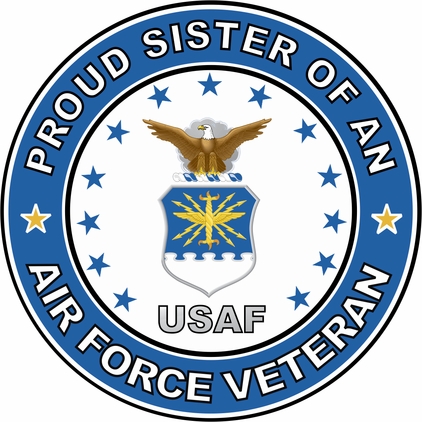 U.S. Air Force Veteran Proud Sister Decal