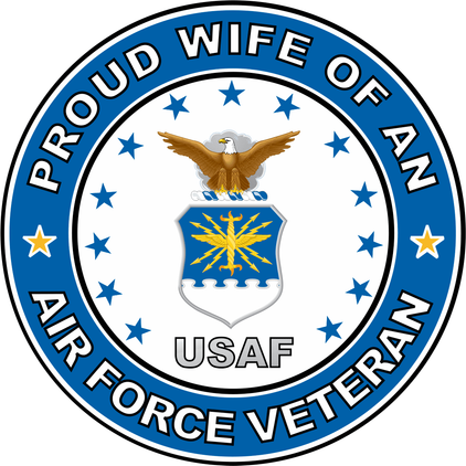 U.S. Air Force Veteran Proud Wife Decal