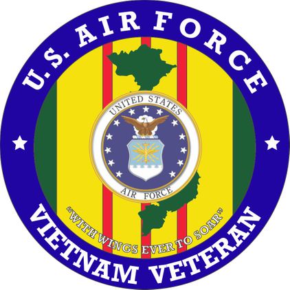 U.S. Air Force Vietnam Veteran Patch Decal