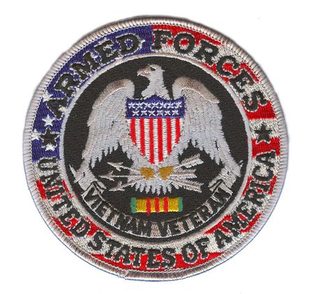 US Armed Forces Vietnam Silver Patch