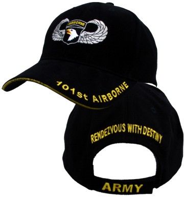 U.S. Army 101st Airborne with Jump Wings Embroidered Ball Cap