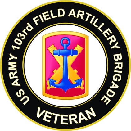 U.S. Army 103rd Field Artillery Brigade Veteran Sticker Decal