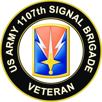 U.S. Army 1107th Signal Brigade Veteran Sticker Decal