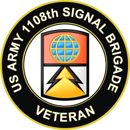 U.S. Army 1108th Signal Brigade Veteran Sticker Decal
