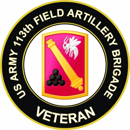 U.S. Army 113th Field Artillery Brigade Veteran Sticker Decal
