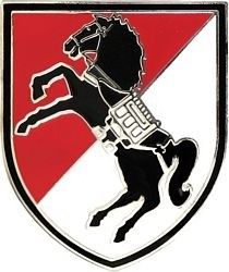 U.S. Army 11th Armored Cavalry Regiment Support Lapel Hat Pin