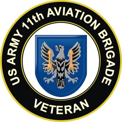 U.S. Army 11th Aviation Brigade Veteran Sticker Decal