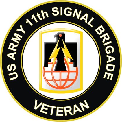 U.S. Army 11th Signal Brigade Veteran Sticker Decal