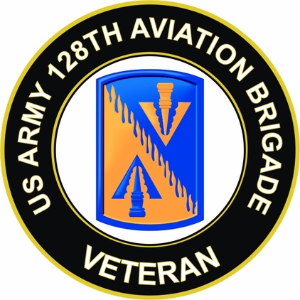 U.S. Army 128th Aviation Brigade Veteran Sticker Decal