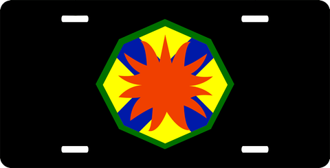 U.S. Army 13th Support Command License Plate