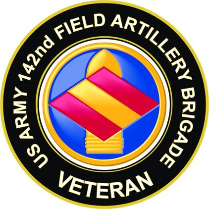 U.S. Army 142nd Field Artillery Brigade Veteran Sticker Decal