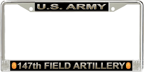 U.S. Army 147th Field Artillery Brigade License Plate Frame