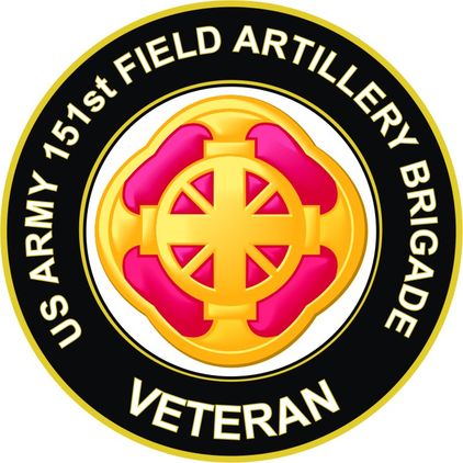 U.S. Army 151st Field Artillery Brigade Veteran Sticker Decal