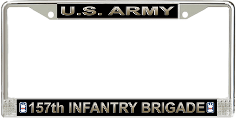 U.S. Army 157th Infantry Brigade License Plate Frame