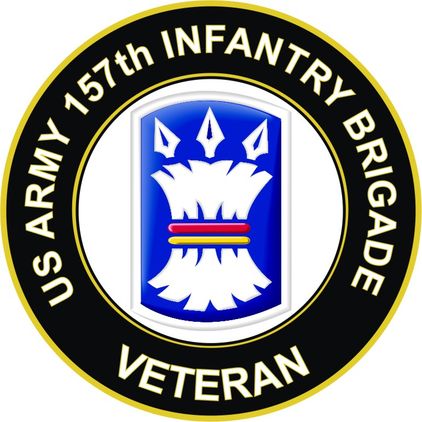 U.S. Army 157th Infantry Brigade Veteran Sticker Decal