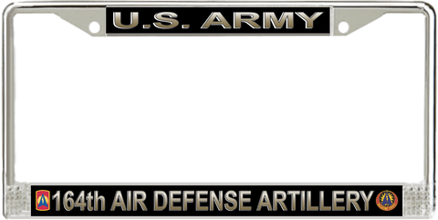 U.S. Army 164th Air Defense Artillery Brigade License Plate Frame