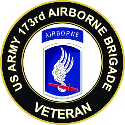 U.S. Army 173rd Airborne Brigade Veteran Sticker Decal
