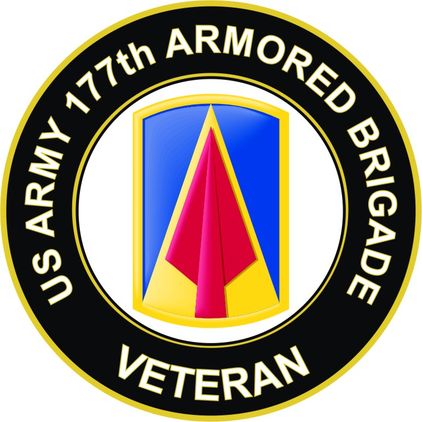 U.S. Army 177th Armored Brigade Veteran Sticker Decal