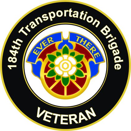 U.S. Army 184th Transport Brigade Unit Crest Veteran Sticker Decal
