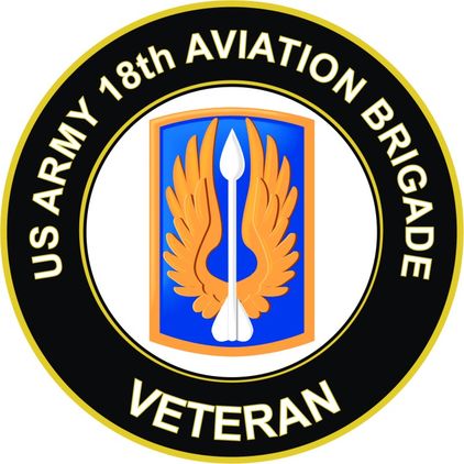U.S. Army 18th Aviation Brigade Veteran Sticker Decal