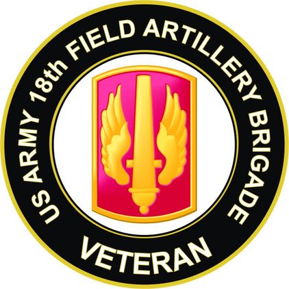 U.S. Army 18th Field Artillery Brigade Veteran Sticker Decal
