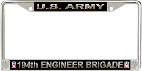 U.S. Army 194th Engineer Brigade License Plate Frame