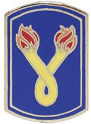 U.S. Army 196th Infantry Lapel Hat Pin