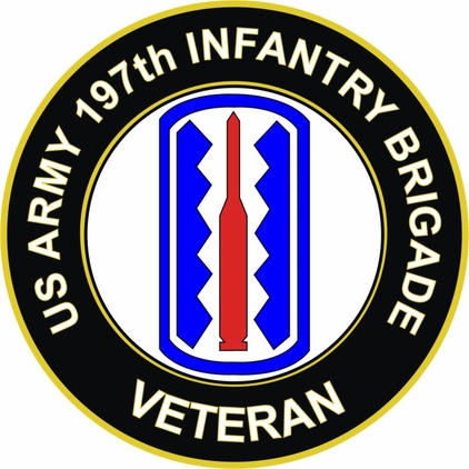 U.S. Army 197th Infantry Brigade Veteran Sticker Decal