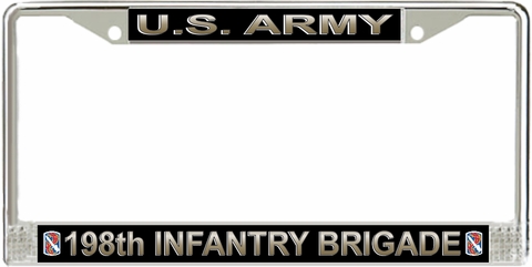 U.S. Army 198th Infantry Brigade License Plate Frame