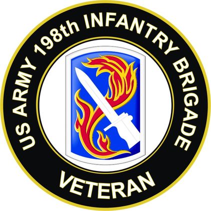 U.S. Army 198th Infantry Brigade Veteran Sticker Decal
