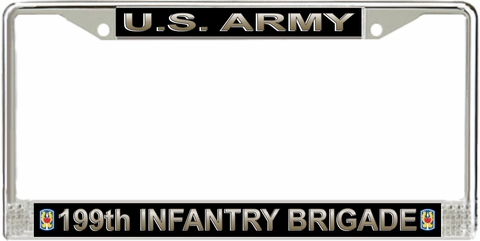 U.S. Army 199th Infantry Brigade License Plate Frame