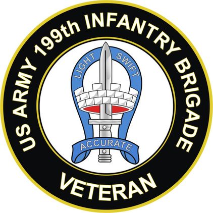U.S. Army 199th Infantry Brigade Veteran Sticker Decal