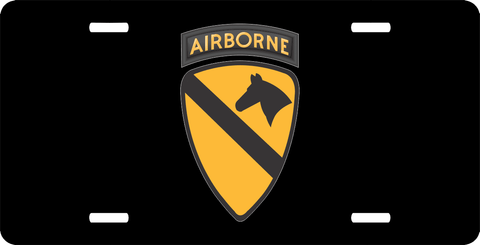 U.S. Army 1st Cavalry Division Airborne License Plate