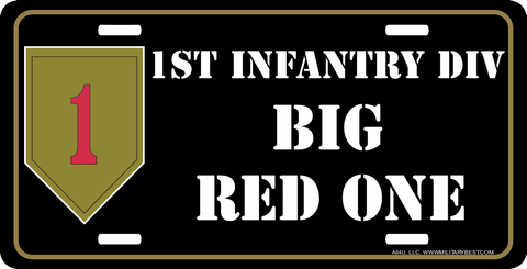 U.S. Army 1st Infantry Division License Plate