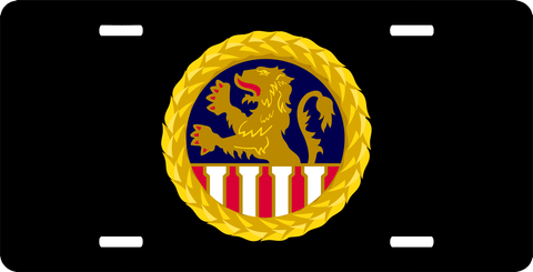 U.S. Army 1st Personnel Command Unit Crest License Plate