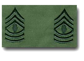 US ARMY 1st SGT MINI RANK INSIGNIA SUBDUED