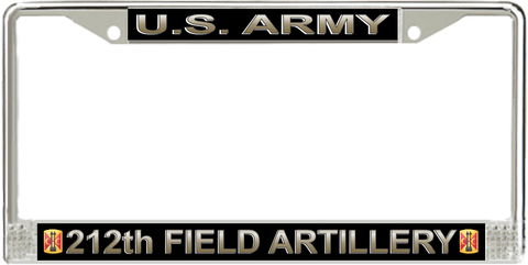 U.S. Army 212th Field Artillery Brigade License Plate Frame