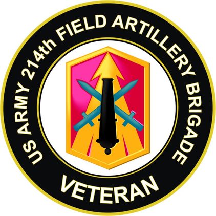 U.S. Army 214th Field Artillery Brigade Veteran Sticker Decal