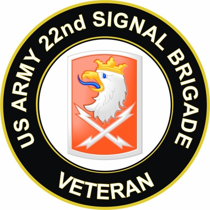 U.S. Army 22nd Signal Brigade Veteran Sticker Decal