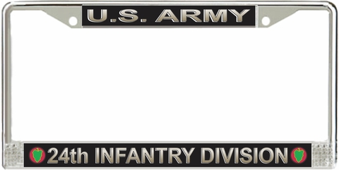 U.S. Army 24th Infantry Division License Plate Frame