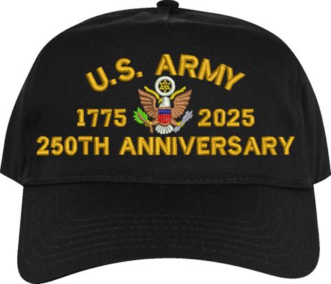 U.S. Army 250th Anniversary Embroidered Cap