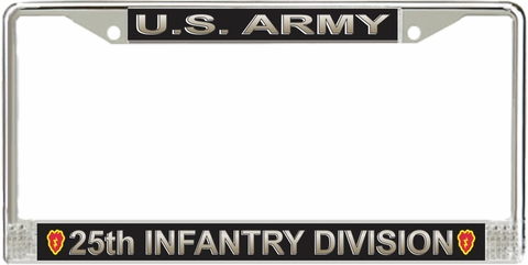 U.S. Army 25th Infantry Division License Plate Frame